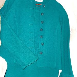Christian Dior Skirt Suit in Rich Teal